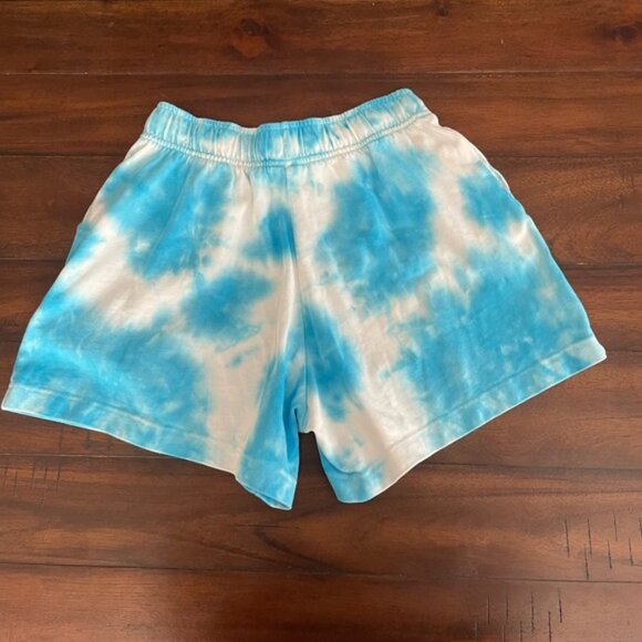 Nike Kids Tie Dye Shorts Blue White | Size Large - Picture 3 of 5